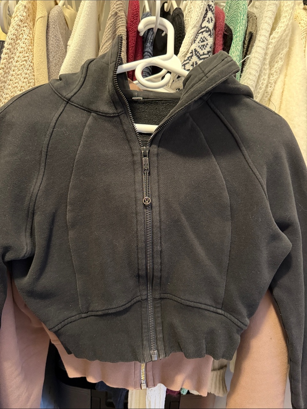 Lululemon Scuba Cropped Zip Jacket Black